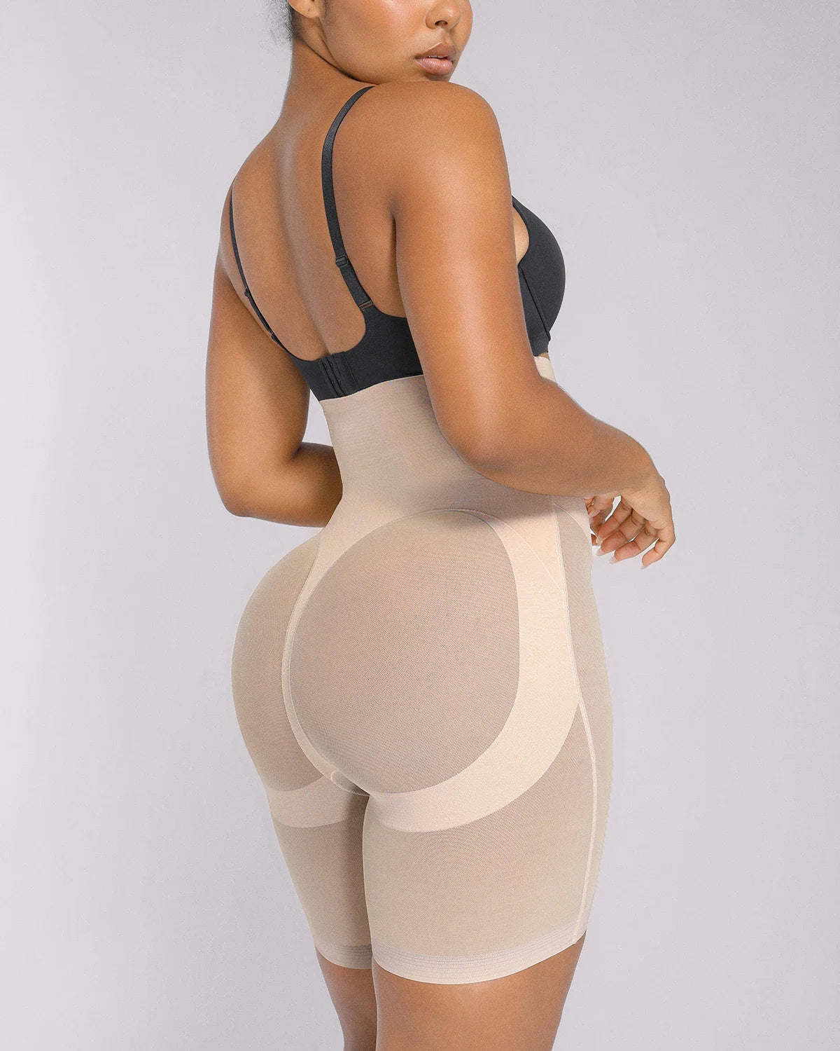 BOOT-YEAH™ MeshSmooth™ High-Waisted Brief + Mid Thigh Short