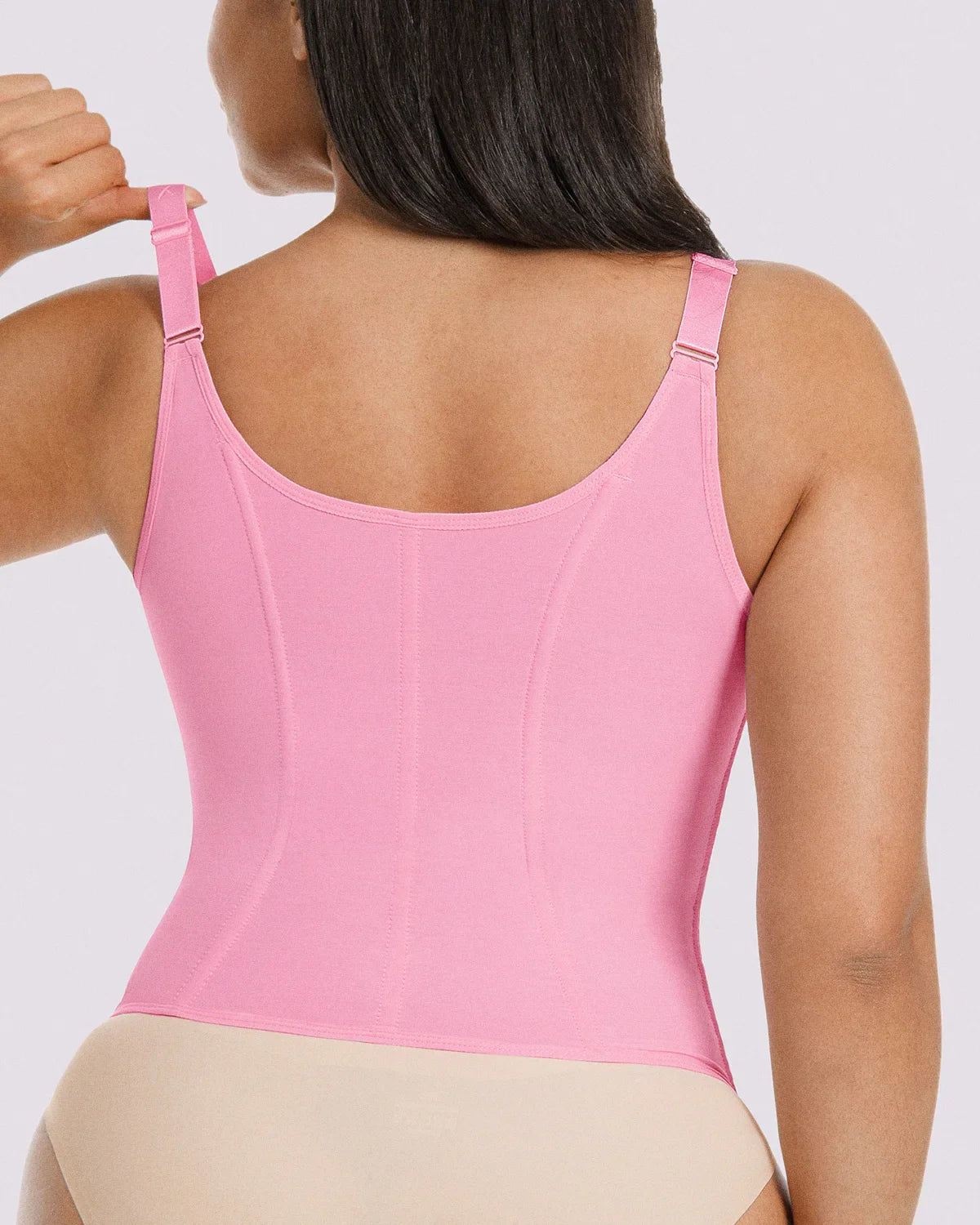 Tummy Control Corset Top + Hip Padded Flare Jeans