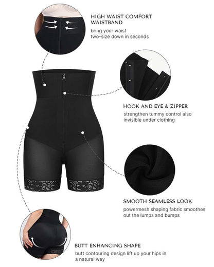 BOOT-YEAH™ AirSlim® Boned Sculpt High-Waisted Short
