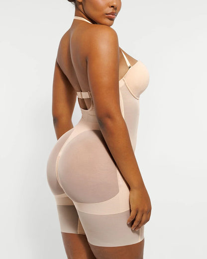 BOOT-YEAH™ MeshSmooth™ Deep Plunge Shaping Bodysuit