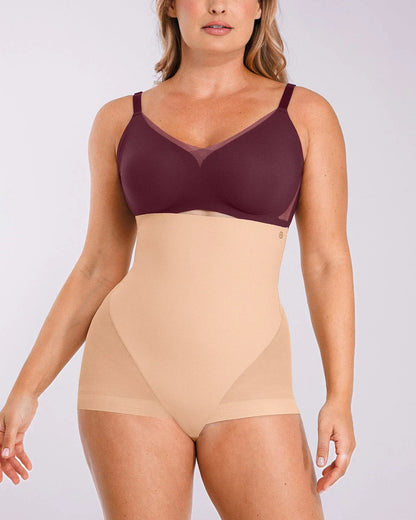 BOOT-YEAH™ MeshSmooth™ High-Waisted  Brief + Mid Thigh Short