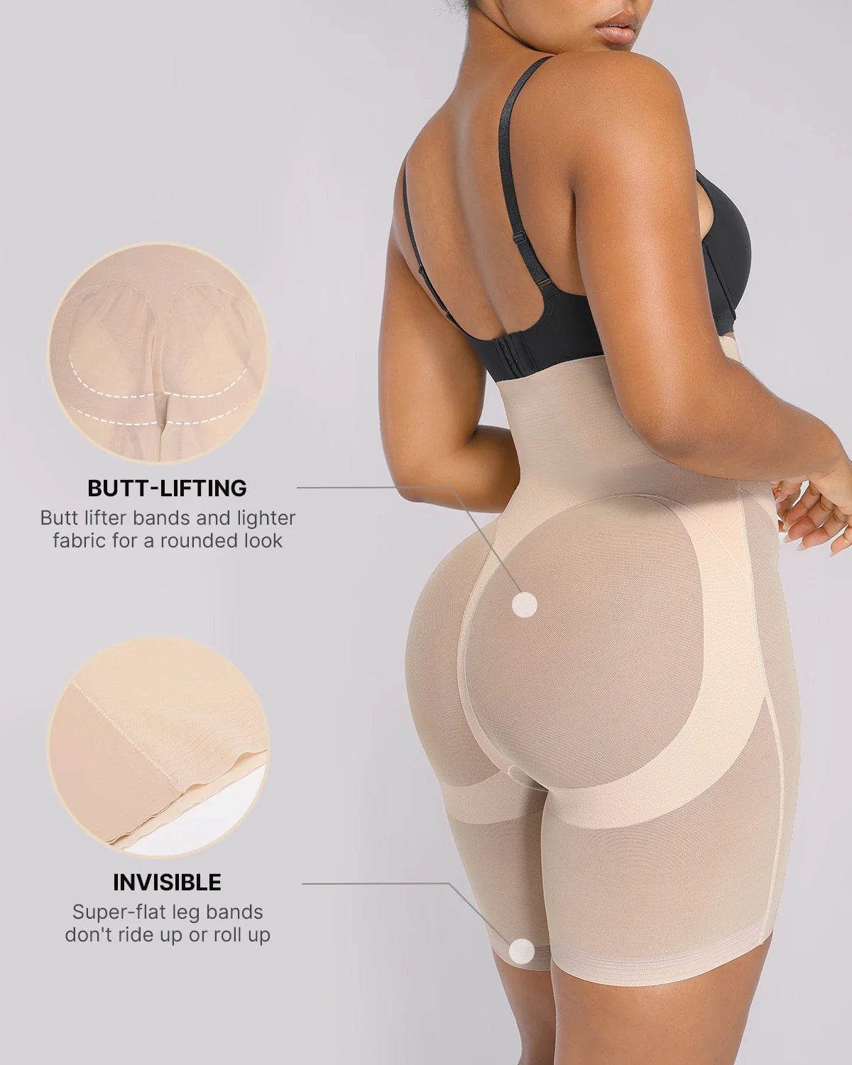 BOOT-YEAH™ MeshSmooth™ High-Waisted Mid Thigh Short