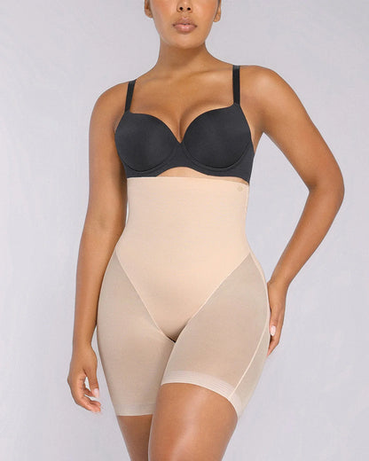 BOOT-YEAH™ MeshSmooth™ High-Waisted  Brief + Mid Thigh Short