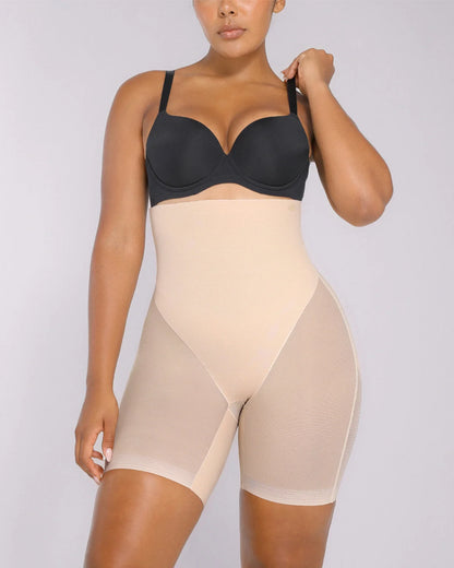 Back Smoothing Lace Underwire Bra + MeshSmooth Short