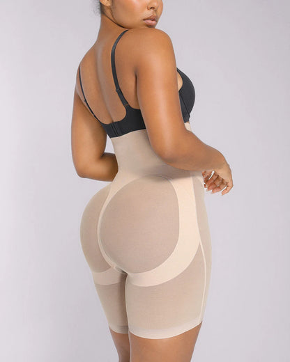 BOOT-YEAH™ MeshSmooth™ High-Waisted  Brief + Mid Thigh Short