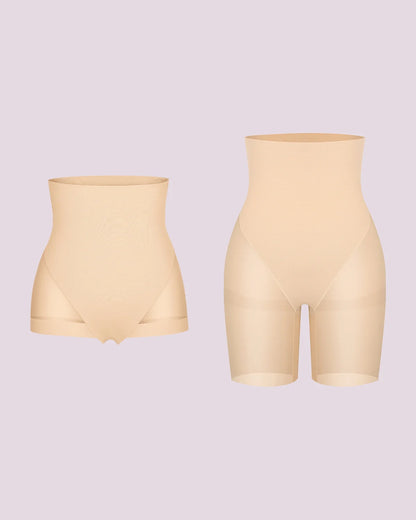 BOOT-YEAH™ MeshSmooth™ High-Waisted  Brief + Mid Thigh Short