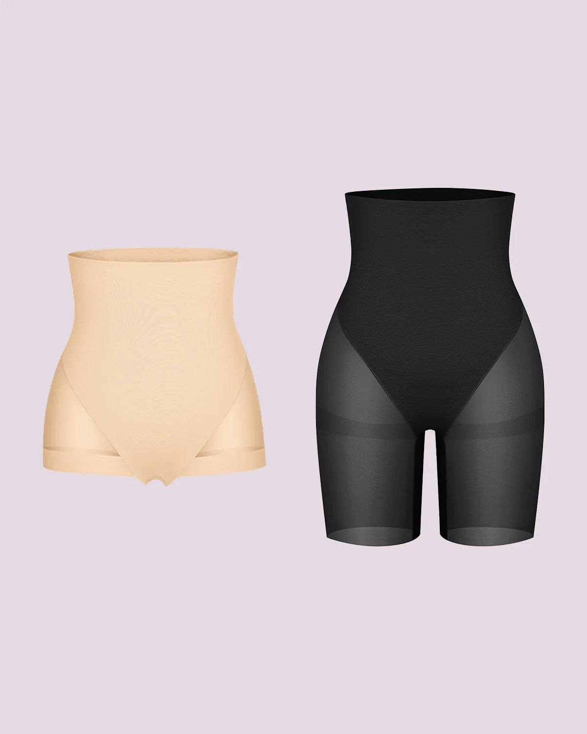 BOOT-YEAH™ MeshSmooth™ High-Waisted  Brief + Mid Thigh Short