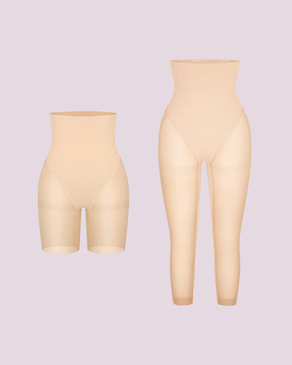 BOOT-YEAH™ MeshSmooth™ High-Waisted Mid Thigh Short + Capri
