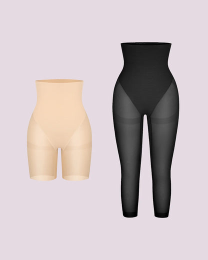 BOOT-YEAH™ MeshSmooth™ High-Waisted Mid Thigh Short + Capri