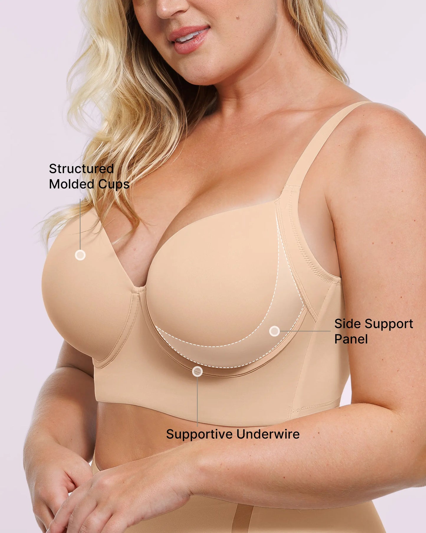 Bare Essentials™ AirSlim® Back Smoothing Underwire Push-Up Bra