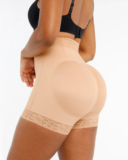 Bare Essentials™ AirSlim® Lace Steel Boned Butt Enhancer Short