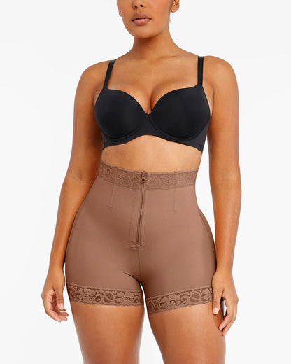 Bare Essentials™ AirSlim® Lace Steel Boned Butt Enhancer Short