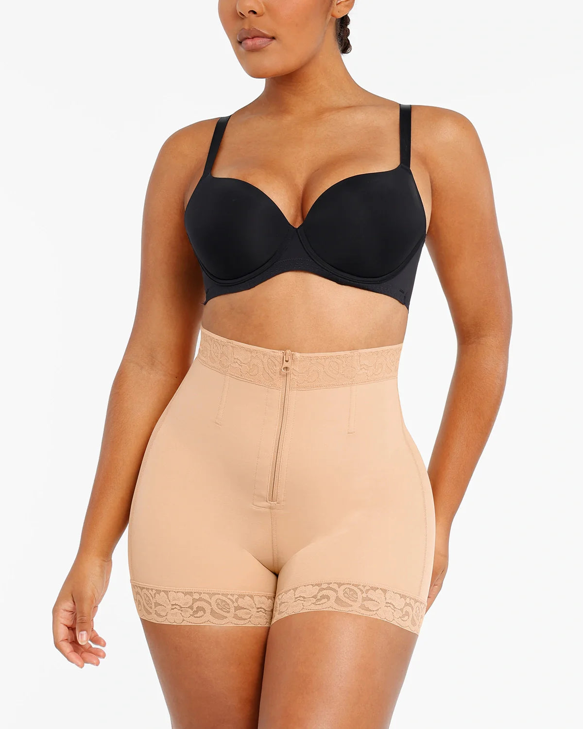 Bare Essentials™ AirSlim® Lace Steel Boned Butt Enhancer Short