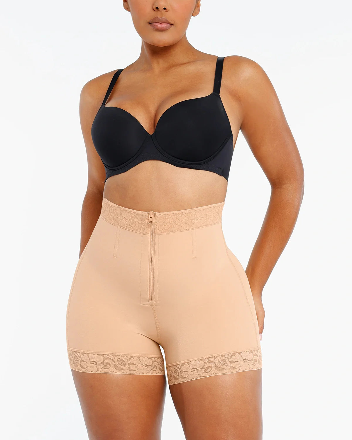 Bare Essentials™ AirSlim® Lace Steel Boned Butt Enhancer Short