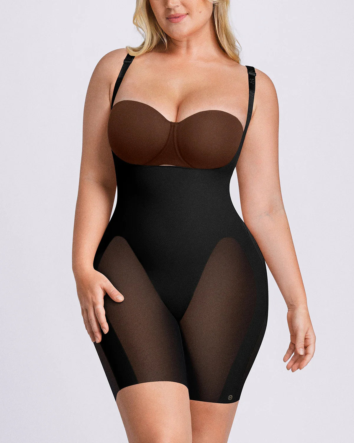 Bare Essentials™ Cream Touch™ Open Bust Smoothing Bodysuit