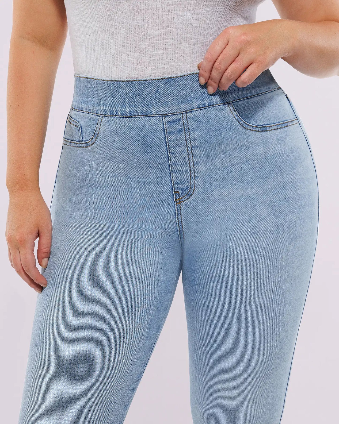 Bare Essentials™ AirSlim® High-Waisted Padded Hip Skinny Jeans