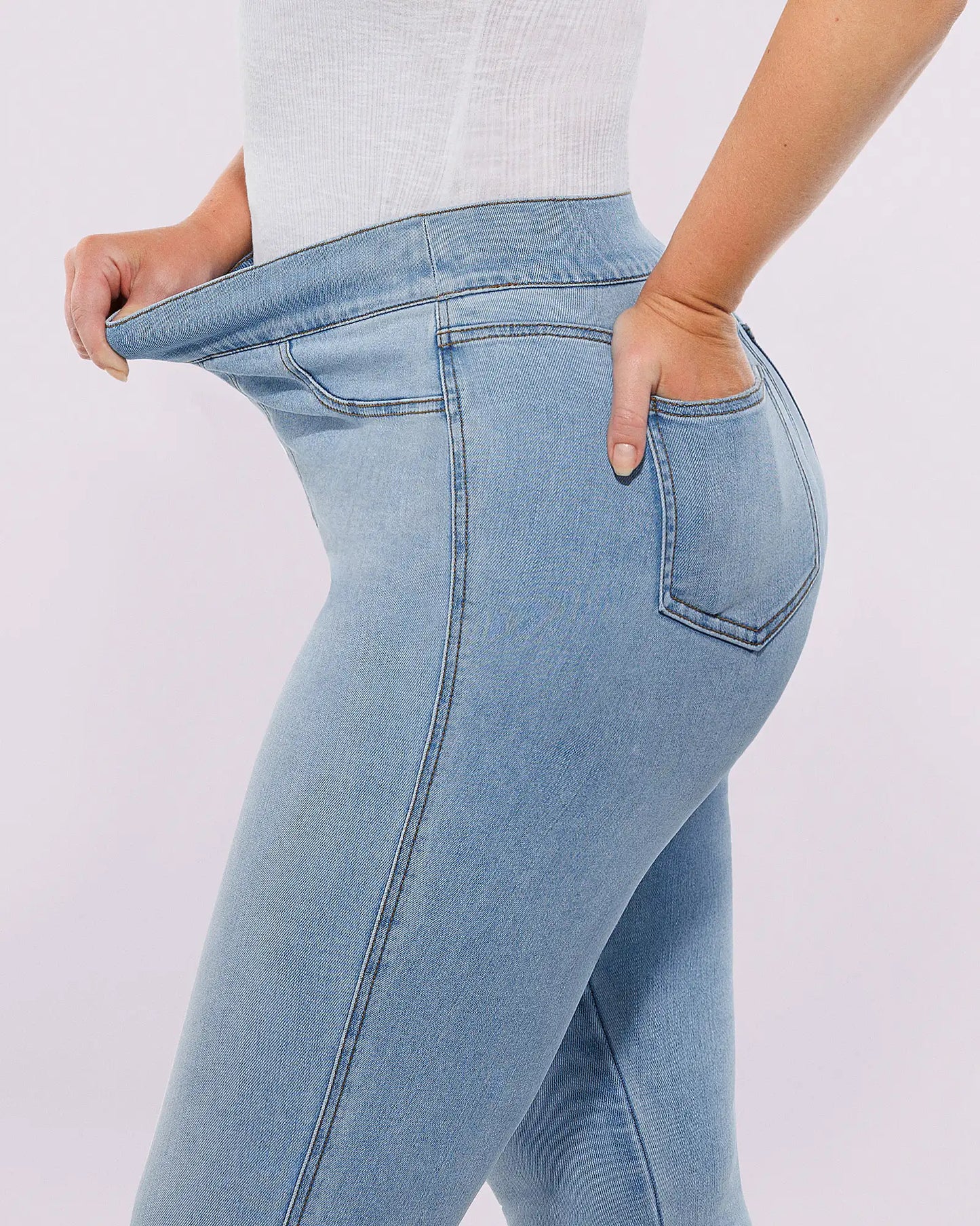 Bare Essentials™ AirSlim® High-Waisted Padded Hip Skinny Jeans