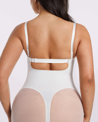 Bare Essentials™ MeshSmooth™ Low Back Mid Thigh Bodysuit