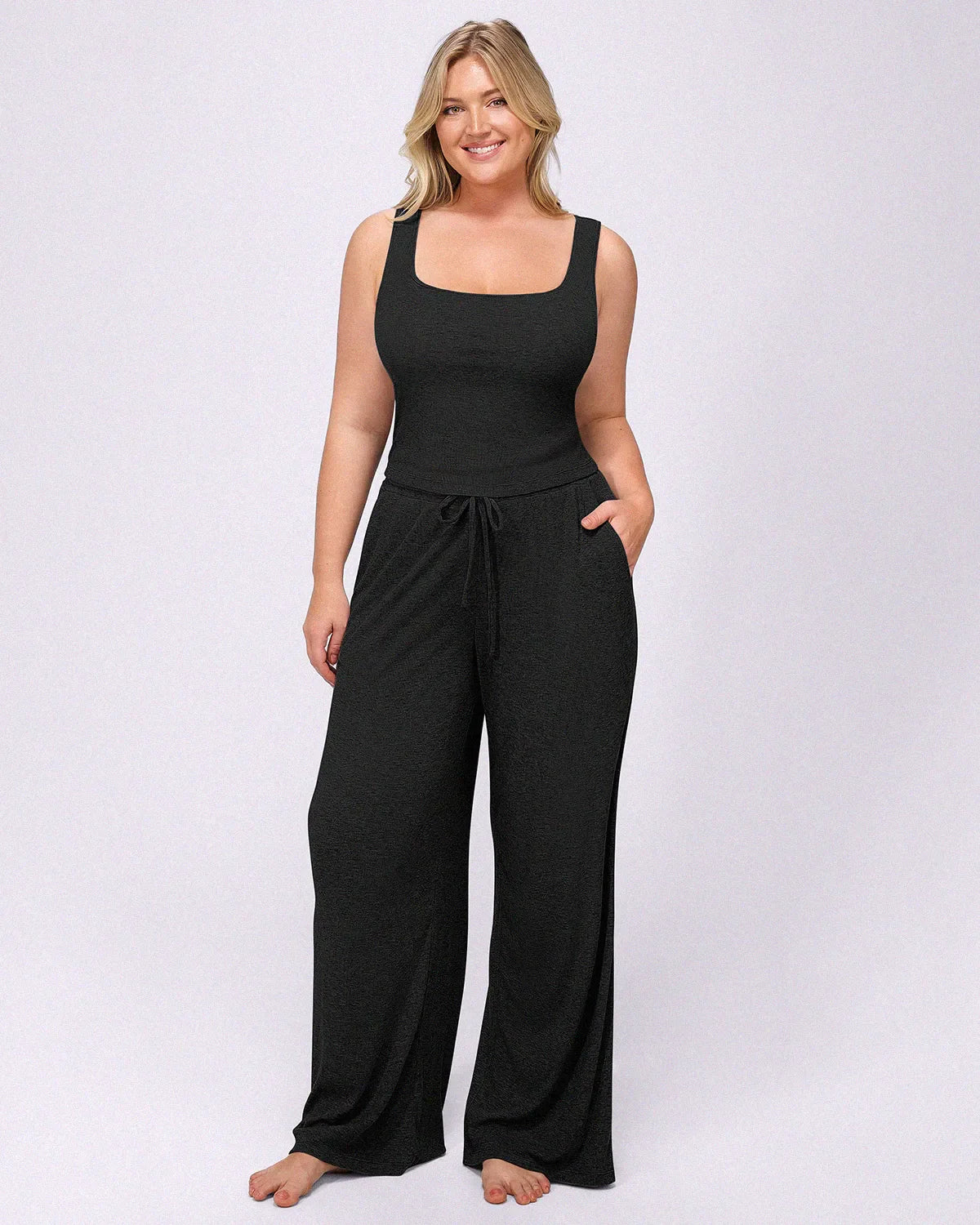 Bare Essentials™ Soft Modal Rib Pants Set