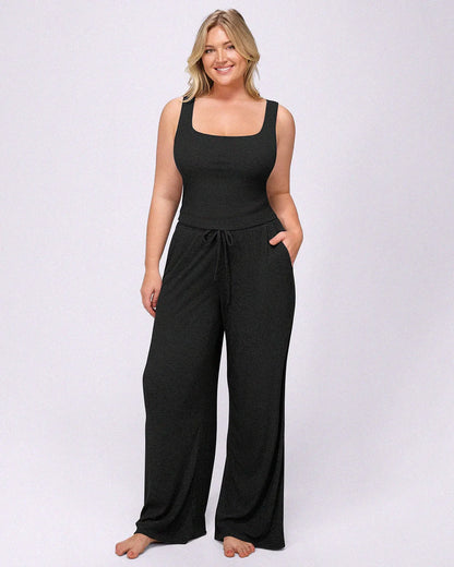 Bare Essentials™ Soft Modal Rib Pants Set