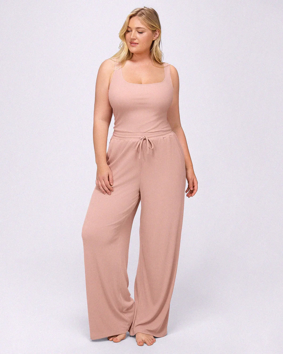 Bare Essentials™ Soft Modal Rib Pants Set