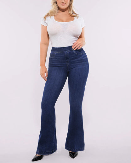 Butt Padded Short + Hip Padded Flare Jeans