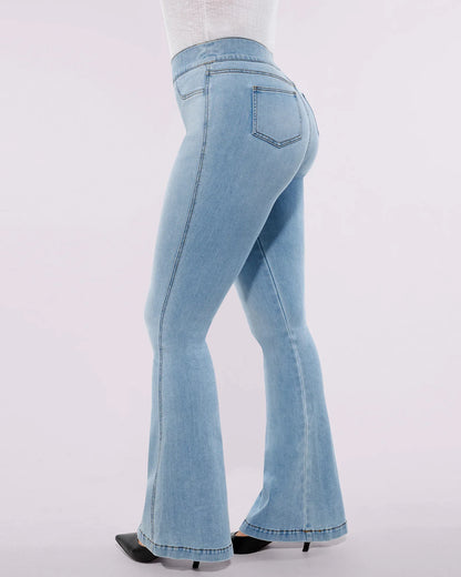 Butt Padded Short + Hip Padded Flare Jeans