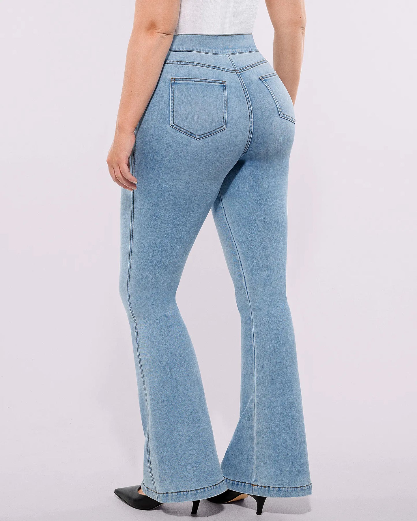 Butt Padded Short + Hip Padded Flare Jeans