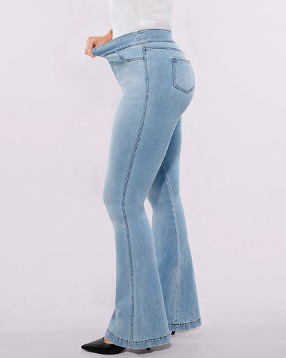 Bare Essentials™ AirSlim® High-Waisted Padded Hip Flare Jeans