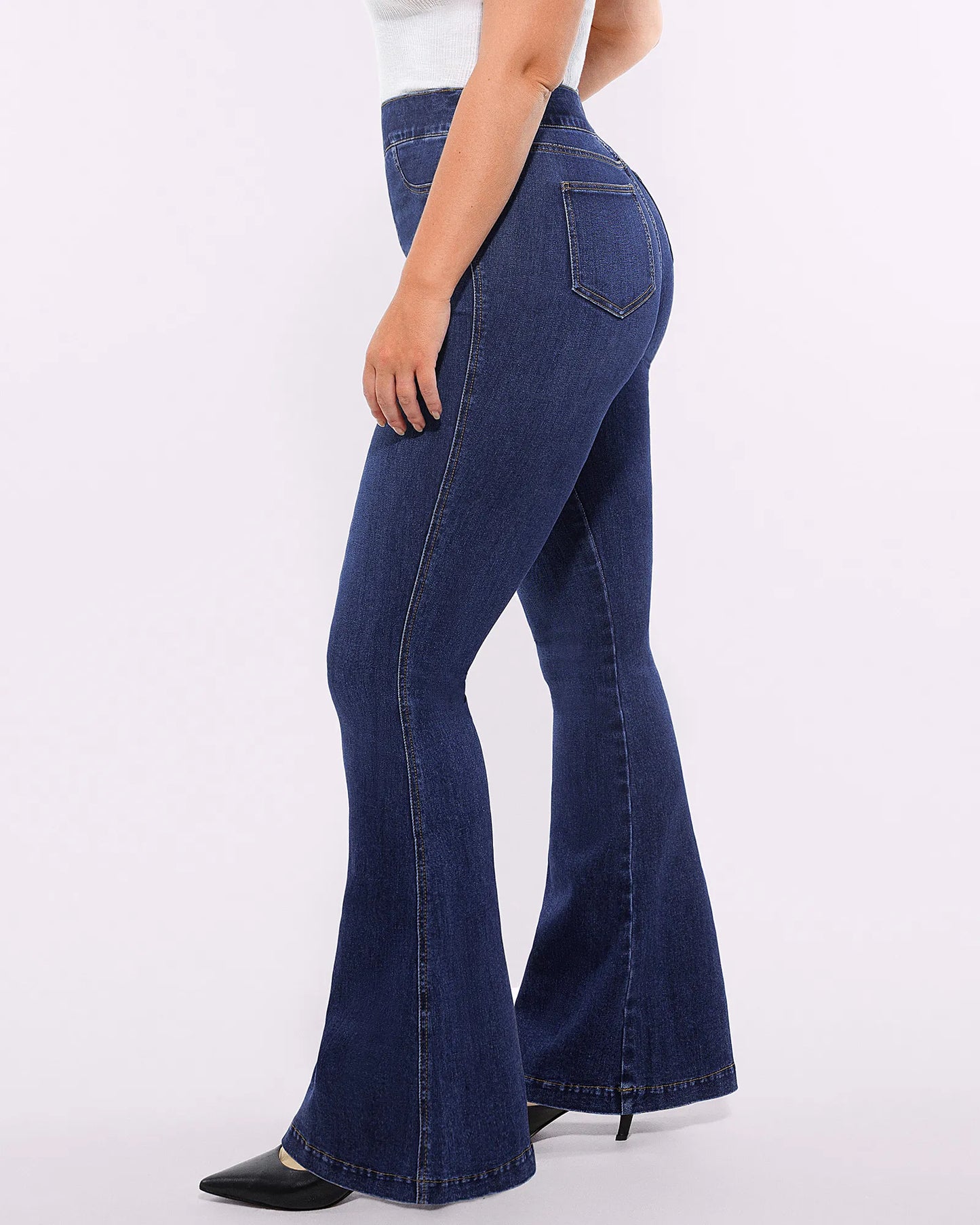 Butt Padded Short + Hip Padded Flare Jeans