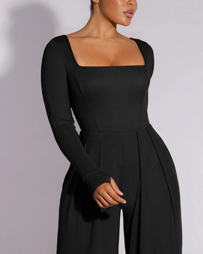 Bare Essentials™ AirSlim® Square Neckline Built-In Shaping Jumpsuit