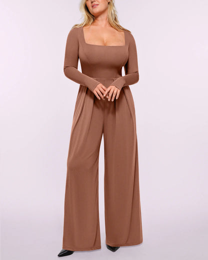 Bare Essentials™ AirSlim® Square Neckline Built-In Shaping Jumpsuit