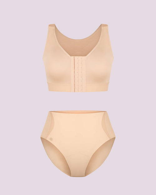 Bare Essentials™ AirSlim® Unlined Wireless Back Support Bra + Brief