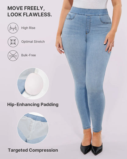 Bare Essentials™ AirSlim® High-Waisted Padded Hip Skinny Jeans
