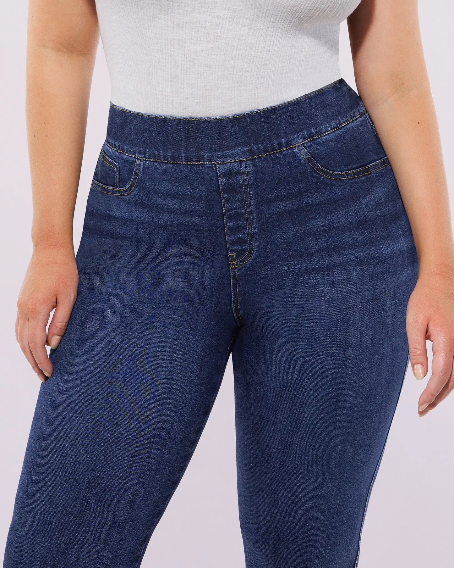 Bare Essentials™ AirSlim® High-Waisted Padded Hip Skinny Jeans