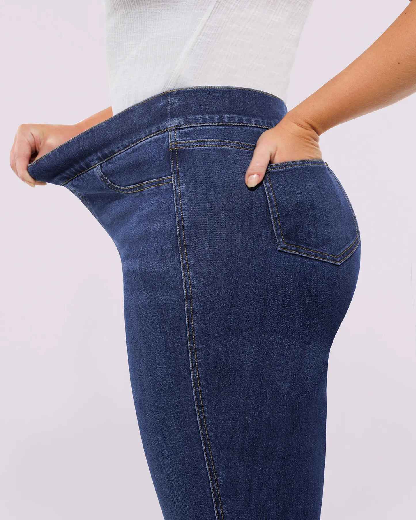 Bare Essentials™ AirSlim® High-Waisted Padded Hip Skinny Jeans