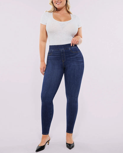 Bare Essentials™ AirSlim® High-Waisted Padded Hip Skinny Jeans