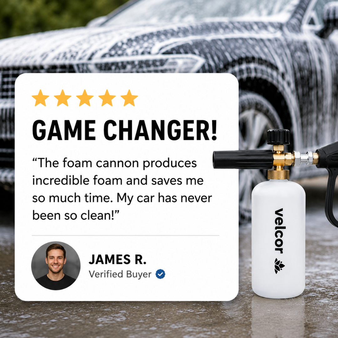 2-in-1 Foam Cannon & Pressure Washer Gun