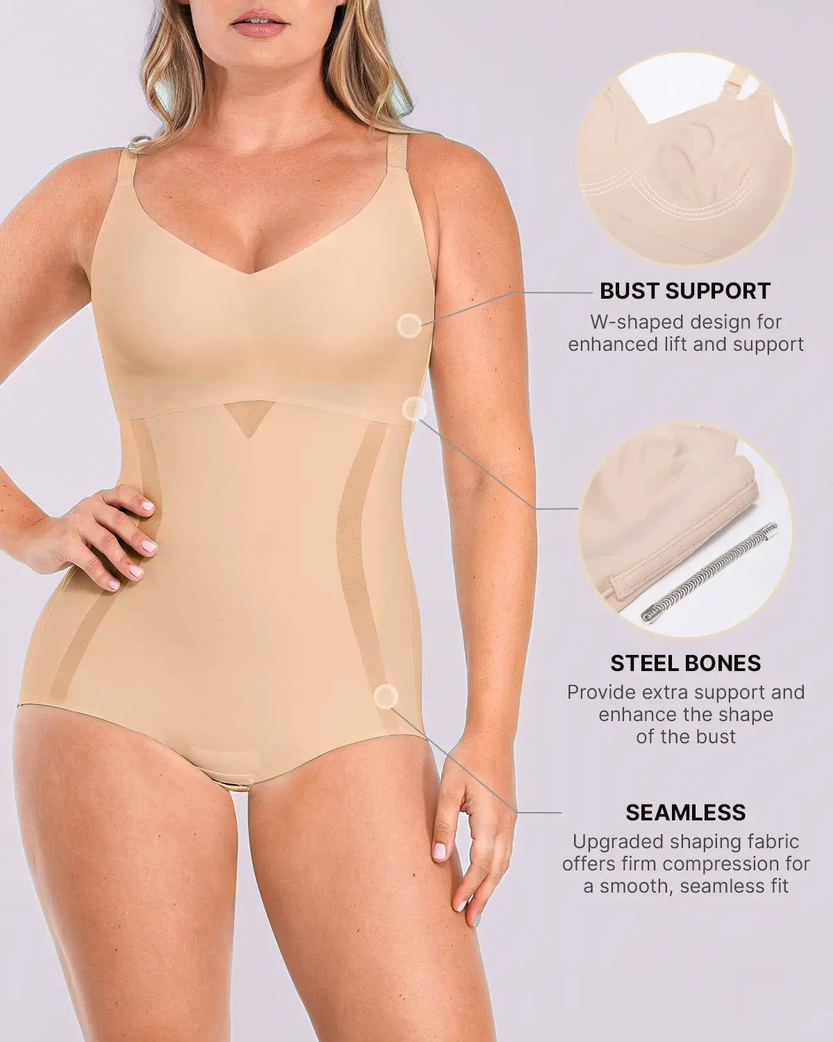 Curve Code™ Contour Comfy Smoothing Brief Bodysuit