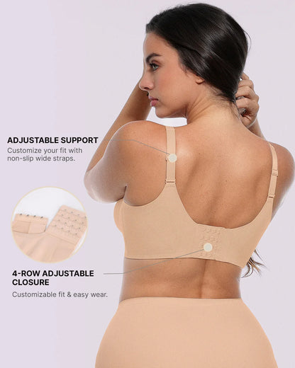 Curve Code™ LYCRA®FitSense™ Wireless V-Neck Bra