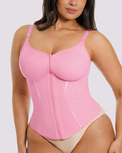 Tummy Control Corset Top + Hip Padded Skinny Jeans