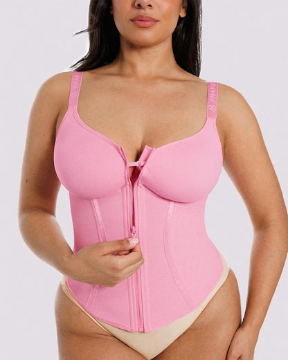 Tummy Control Corset Top + Hip Padded Flare Jeans