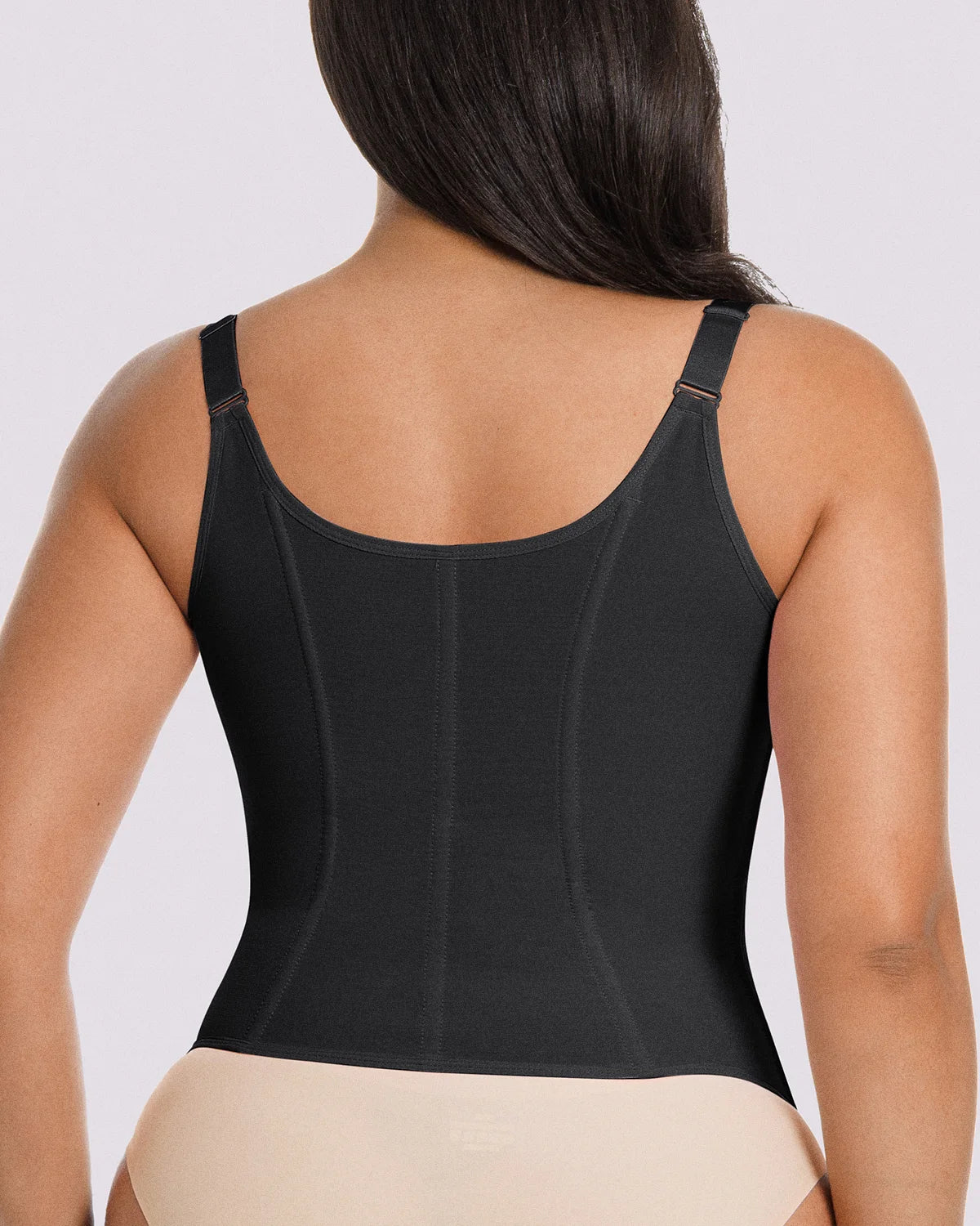 Tummy Control Corset Top + Hip Padded Flare Jeans