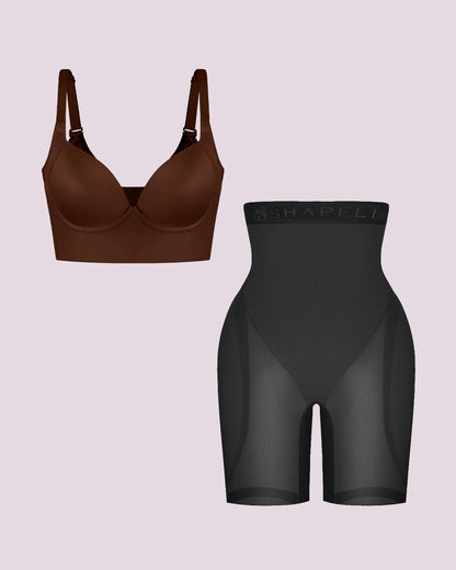 Push-Up Bra + Hip Enhancer Padded Short Bundle