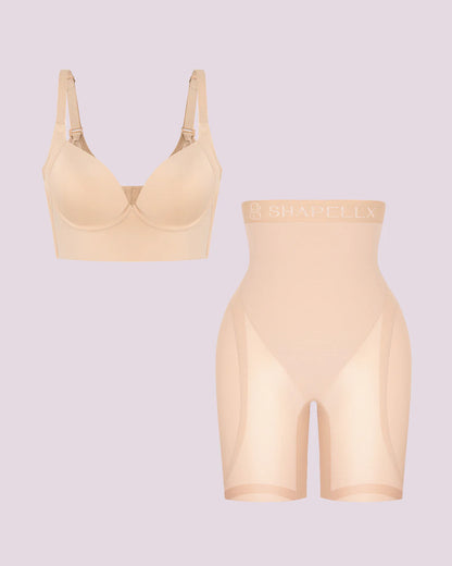 Push-Up Bra + Hip Enhancer Padded Short Bundle