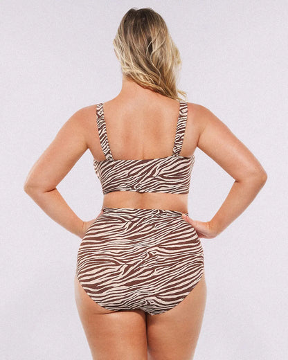 Smart Sculpt™ Twist-Front Bikini Top & High-Waisted Bottom Set