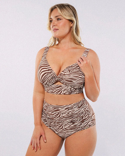 Smart Sculpt™ Twist-Front Bikini Top & High-Waisted Bottom Set