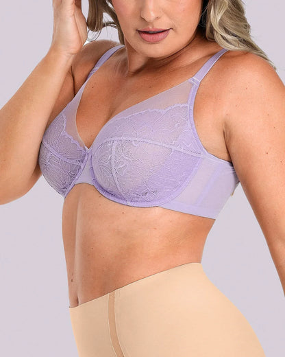 Bare Essentials™ AirSlim® Unlined Lace Underwired Uplift Bra