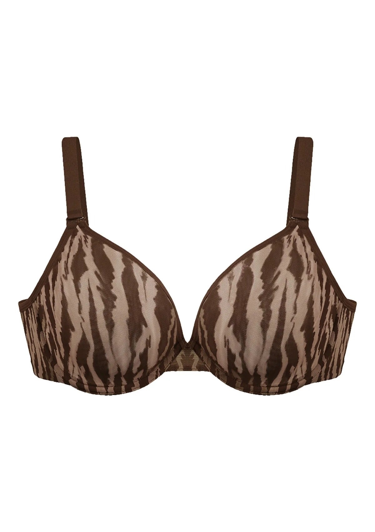 Zebra Wild Unlined Underwire Mesh Bra