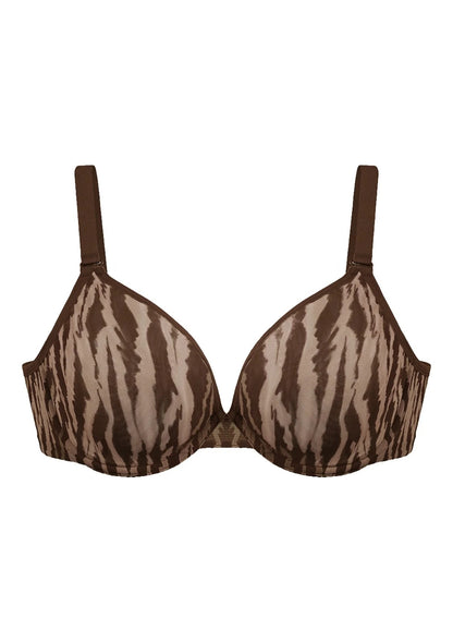 Zebra Wild Unlined Underwire Mesh Bra